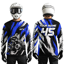 Load image into Gallery viewer, Blue ATV Motocross Shirts Kid Men Women Custom Quad Bike Off-Road Shirt UPF30+ DNT60