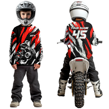 Load image into Gallery viewer, Red ATV Motocross Shirts Kid Men Women Custom Quad Bike Off-Road Shirt UPF30+ DNT60