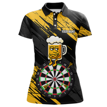 Load image into Gallery viewer, Custom Yellow Funny Beer Darts Board Dart Shirts For Women Darts Team Jerseys Dart Tournament NNT120