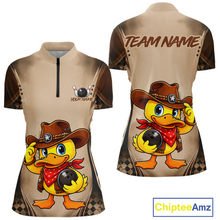 Load image into Gallery viewer, Beige sports jersey with cartoon duck character and customizable text on a white background