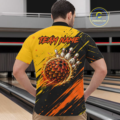 Custom Funny Pangolin Bowling Team Shirts Bowling Jersey for Men Bowling League HNT452