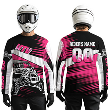 Load image into Gallery viewer, Personalized Pink UTV Off-Road Shirts UTV Motocross Racing Shirt Kid Men Women UPF30+ DNT90
