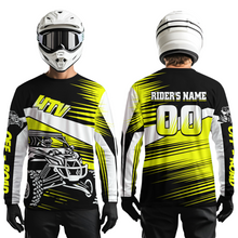 Load image into Gallery viewer, Personalized Yellow UTV Off-Road Shirts UTV Motocross Racing Shirt Kid Men Women UPF30+ DNT90
