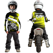 Load image into Gallery viewer, Personalized Yellow UTV Off-Road Shirts UTV Motocross Racing Shirt Kid Men Women UPF30+ DNT90