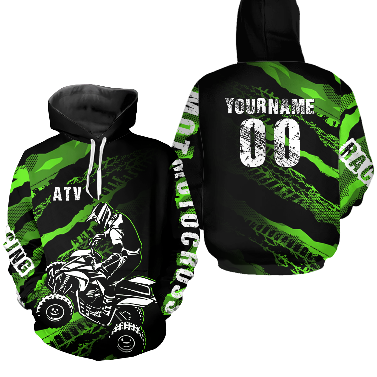 Personalized Racing Quad Bike Hoodie Kid Men Women ATV Motocross Hooded Jersey Off-Road HOT16