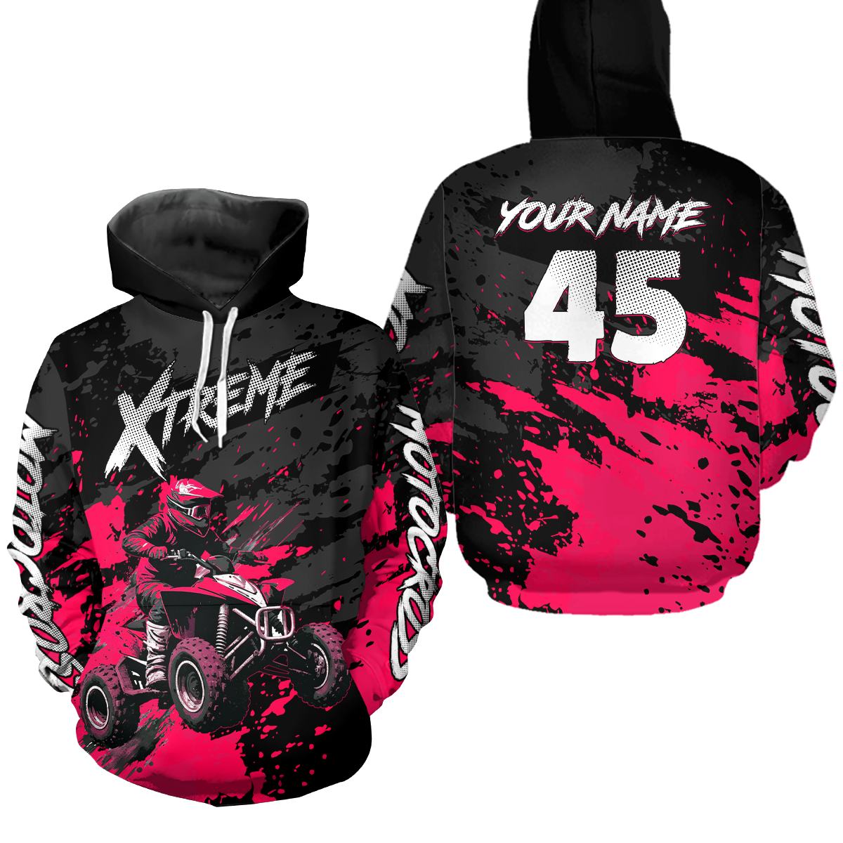 Personalized ATV Motocross Hoodie Jersey Off-Road Hoodie Shirt for Kid Men Women HOT07