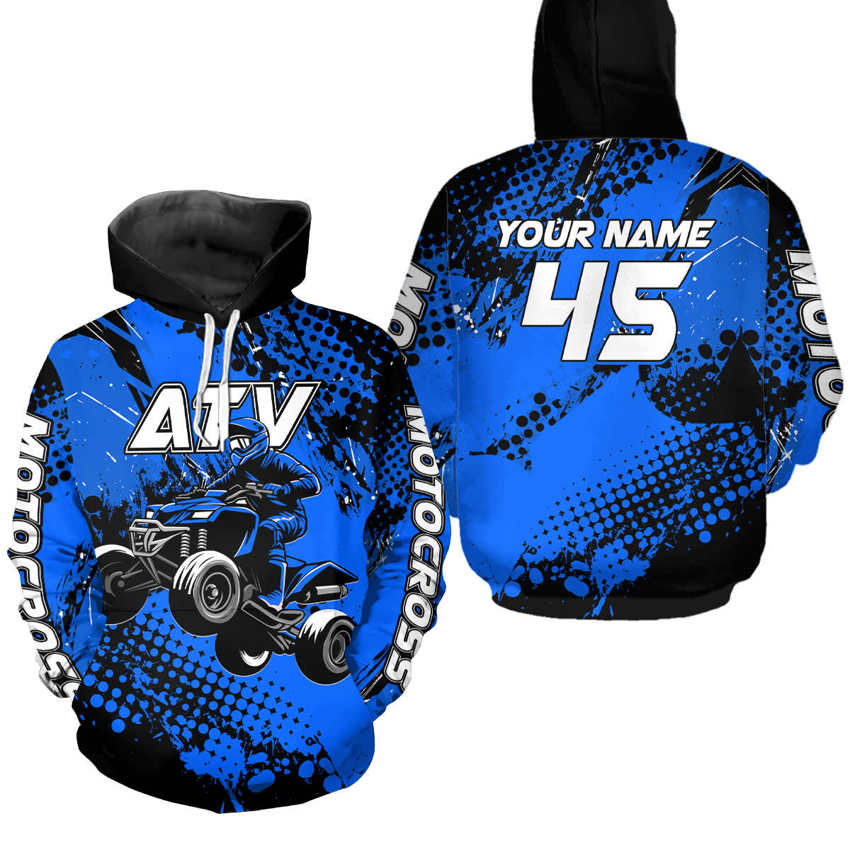 Personalized Quad Bike Hoodie Kid Men Women ATV Motocross Hooded Jersey Off-Road  HOT08