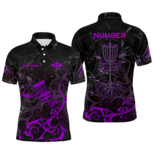 Load image into Gallery viewer, Colors Camo Black Mens Disc Golf Polo Shirts Custom Disc Golf Basket Tree Personalized Golf Gifts For Men TY2