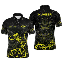 Load image into Gallery viewer, Colors Camo Black Mens Disc Golf Polo Shirts Custom Disc Golf Basket Tree Personalized Golf Gifts For Men TY2