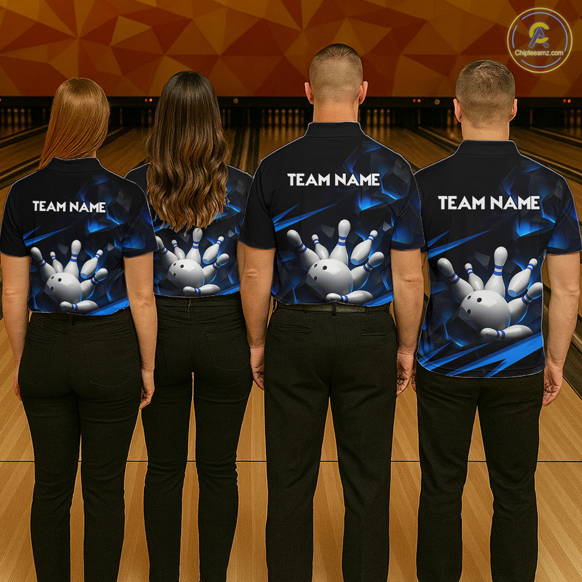 Personalized Bowling Abstract Design Shirt for Womens Custom Bowling Team Jersey Shirt YYD0022