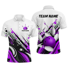 Load image into Gallery viewer, Bowling Shirt For Mens Custom Name Bowling Flame Lightning Team Jersey Shirt YYD0066
