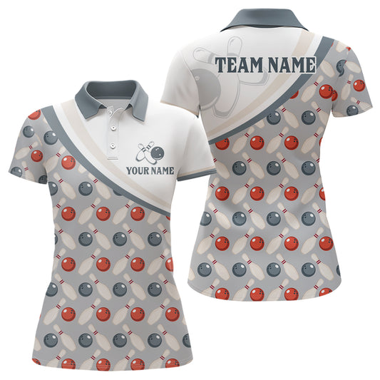 Personalized Bowling Shirt for Womens Custom Bowling Pattern Style Team Jersey Shirt YYD0029