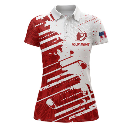 Best Golf Polo Shirts For Womens Custom Name, Golf Abstract Grunge Shirt Gifts YYD0042