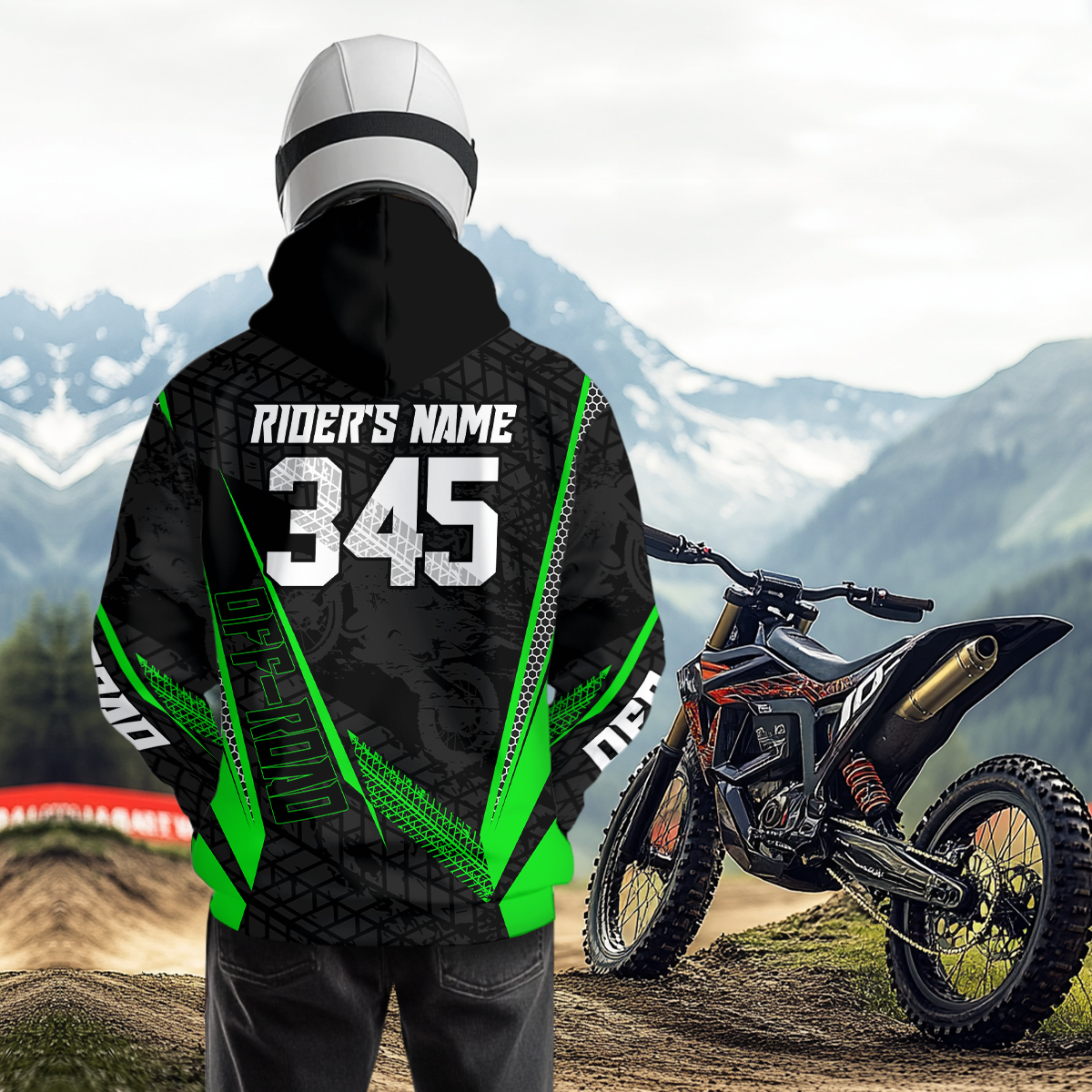 Personalized Motocross Hoodie for Adult Men Women Dirt Bike Racing Hoodie Shirt MH156