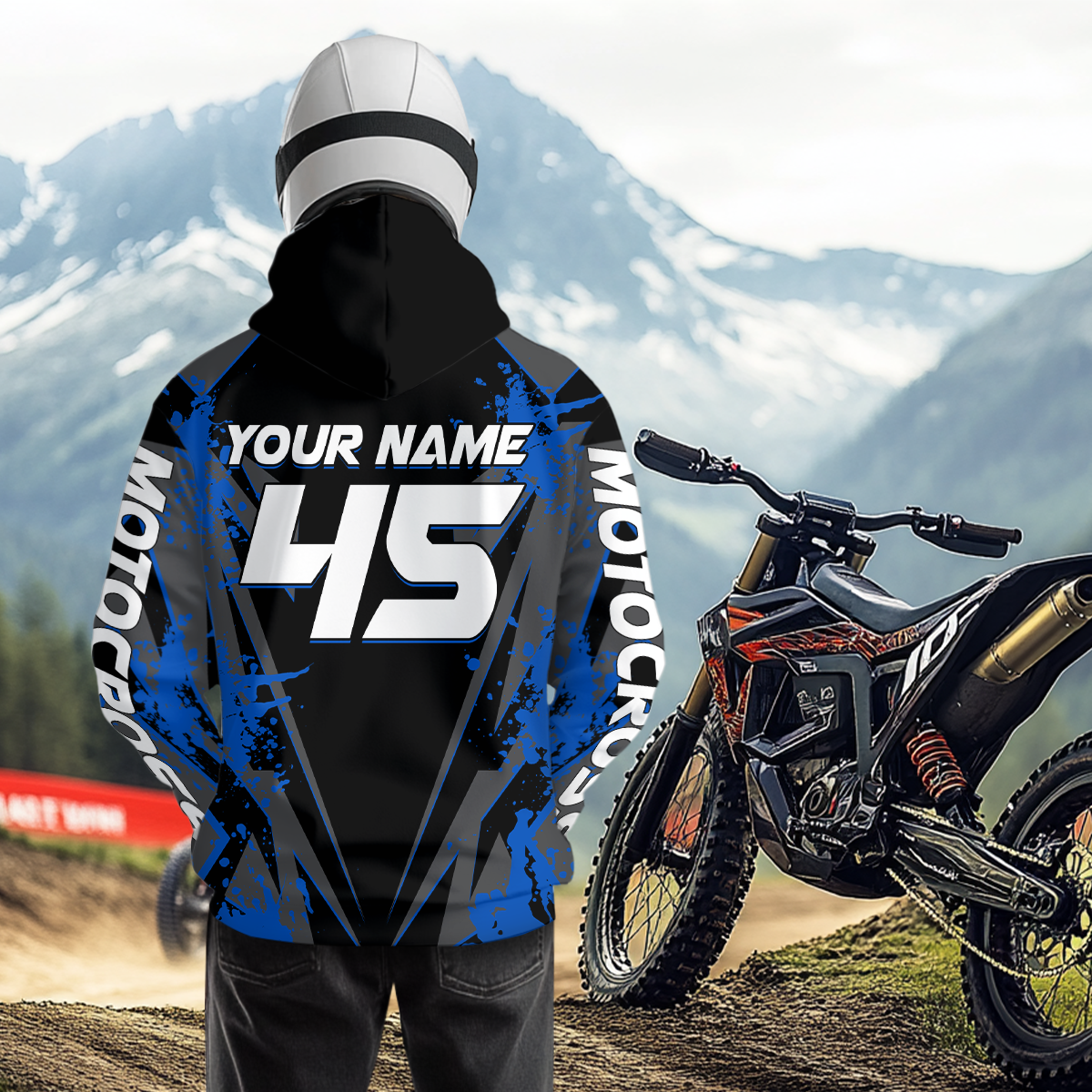 Custom ATV Motocross Hoodie for Adult Men Women Quad Shirt ATV Riding Hoodie MHATV17