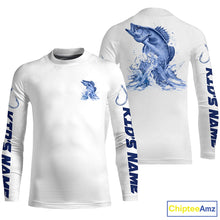 Load image into Gallery viewer, Personalized Walleye Long Sleeve Performance Fishing Shirts, Walleye Fishing Jersey IPHW6408