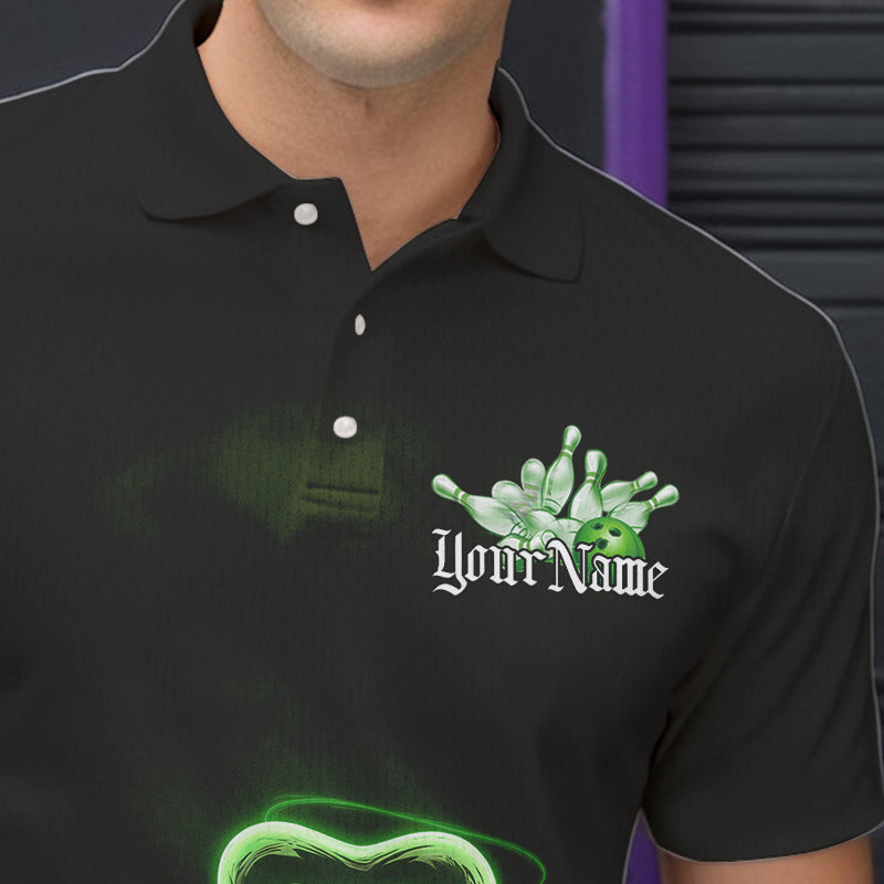 Custom Celtic Saint Patricks Day Bowling Polo Shirts For Men, Bowling Tournament Shirt IPHW8592