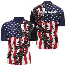 Load image into Gallery viewer, American Flag Custom Pickleball Team Shirts For Men And Women, Patriotic Pickleball Jerseys IPHW6980