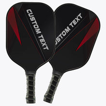 Load image into Gallery viewer, Personalized Black And Red Pickleball Paddle With Names, Pickleball Team Paddle Pickleball Gifts IPHW7243