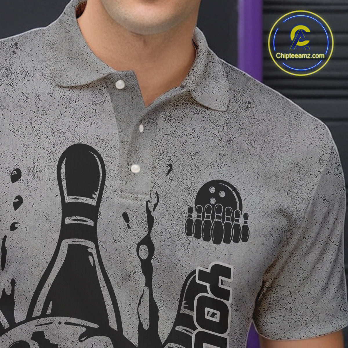 Custom American Flag Skull Bowling Shirts For Men, Patriotic Team Bowling Jerseys IPHW5846