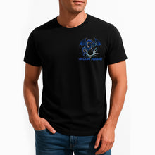 Load image into Gallery viewer, Custom Bowling T-Shirts For Men, Blue Dragon With Thunder Lightning Bowlers Outfit IPHW9075