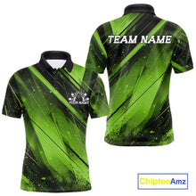 Load image into Gallery viewer, Green and black sports jersey with 'Team Name' text on a white background, featuring Chiptee Amz branding.