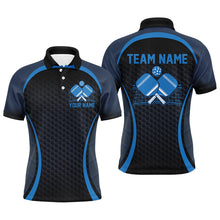 Load image into Gallery viewer, Custom Blue Pickleball Shirts For Men, Men'S Pickleball Outfit Pickleball Team Shirts IPHW7442