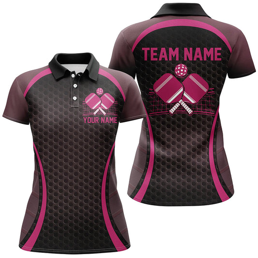Custom Pink Pickleball Shirts For Women, Women'S Pickleball Outfit Pickleball Team Shirts IPHW7443