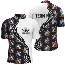 Load image into Gallery viewer, Personalized Colorful Bowling Shirts For Men, Flame Bowling Jerseys Team Bowling Shirts IPHW6946