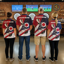 Load image into Gallery viewer, Custom Ohio State Flag Silver Dart Steel Tip Dart Men Polo Shirt, Ohio Dart Team Jerseys IPHW10563