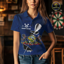 Load image into Gallery viewer, Custom Pennsylvania State Flag Silver Dart Steel Tip Dart Women Polo Shirt, Dart Team Jerseys IPHW10566