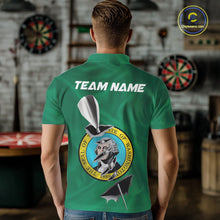 Load image into Gallery viewer, Custom Washington State Flag Silver Dart Steel Tip Dart Men Polo Shirt, Dart Team Jerseys IPHW10569