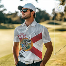 Load image into Gallery viewer, Custom Florida State Flag Golf Club Patriotic Golf Team Shirt For Men, Golfer Outfits IPHW10580