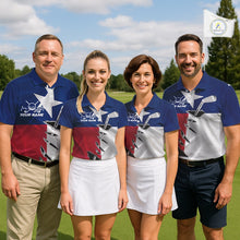 Load image into Gallery viewer, Custom Texas State Flag Golf Club Patriotic Golf Team Shirt For Men, TX Golfer Outfit IPHW10582