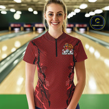 Load image into Gallery viewer, Red Custom Funny Turkey Bowling Jerseys, Bowling Team League Shirt Women Bowlers Outfit IPHW10809