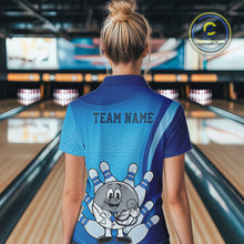 Load image into Gallery viewer, Custom Blue Doctor Bowling Quarter-Zip Shirts For Women, Funny Doctor Bowling Jerseys IPHW9235