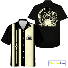 Load image into Gallery viewer, Custom Classic Vintage Bowling Team Shirts, 50S Retro Bowling Button Up ShirtIPHW10867