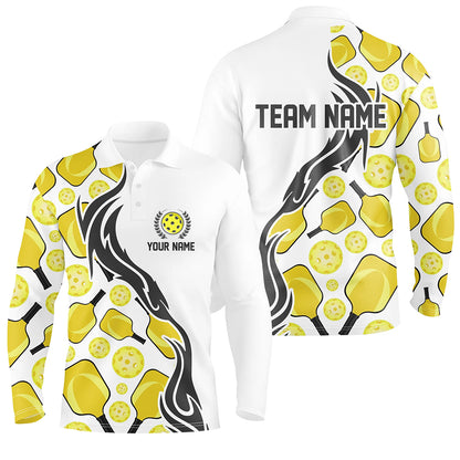 Custom Men's Pickleball Polo Shirts With Team Name, Outdoor Pickleball Outfits For Players IPHW5195