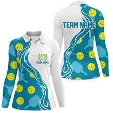 Load image into Gallery viewer, Custom Women's Pickleball Polo Shirts With Team Name, Outdoor Pickleball Outfits For Players IPHW5196