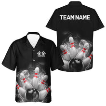 Load image into Gallery viewer, Custom Smoke Bowling Hawaiian Shirts For Men, Bowling Uniform Team Bowling Jerseys IPHW7373