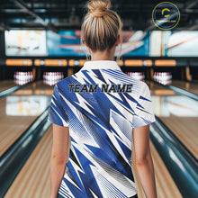 Load image into Gallery viewer, Person wearing a bowling shirt with 'TEAM NAME' on the back in a bowling alley.