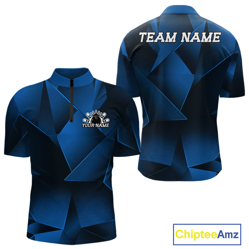 Blue Bowling jersey with 'Team Name' text on a white background