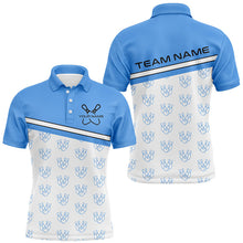 Load image into Gallery viewer, Blue Bowling Shirts For Men, Bowling Uniform Custom Bowling League Shirts IPHW6963