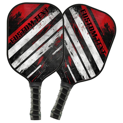 Black And Red Custom Pickleball Paddle For Pickleball Team Members,  Personalized Pickleball Racket Gifts IPHW7228