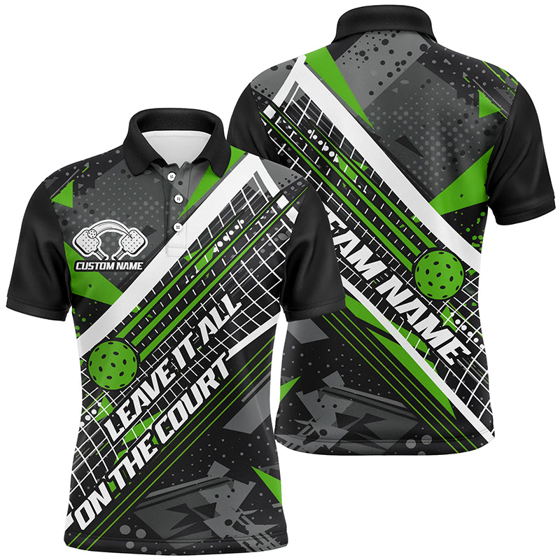 Leave It All On The Court Custom Pickleball Team Shirts For Men, Women And Kids, Multi-Color Pickleball Uniform IPHW6547