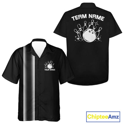 Custom Classic 50S Style Bowling Unisex Hawaiian Shirts, Vintage Bowling Team Outfit IPHW10065