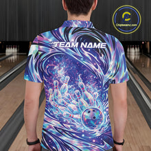 Load image into Gallery viewer, Custom Hologram Fire Flame Bowling Jerseys, Men Polo Bowling Tournament Outfits IPHW11125