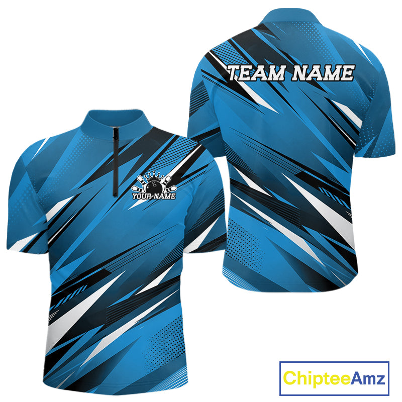 Blue sports jersey with 'Team Name' text on a white background, featuring a logo and 'Chiptee Amz' branding.