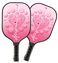 Load image into Gallery viewer, 1PC Custom Pink Heart Pickleball Paddle For Men And Women, Valentines Pickleball Couple IPHW8193