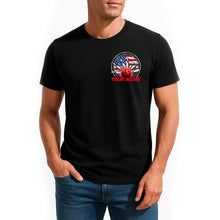 Load image into Gallery viewer, Custom Bowling T-Shirts For Men, Patriotic US Bowling Style With American Flag IPHW9071